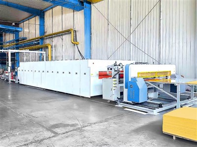 LWRT製造用ダブルベルトプレス